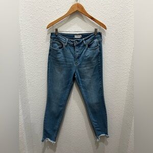 Jelly Beans Women's Distressed Skinny Jeans in Denim Blue